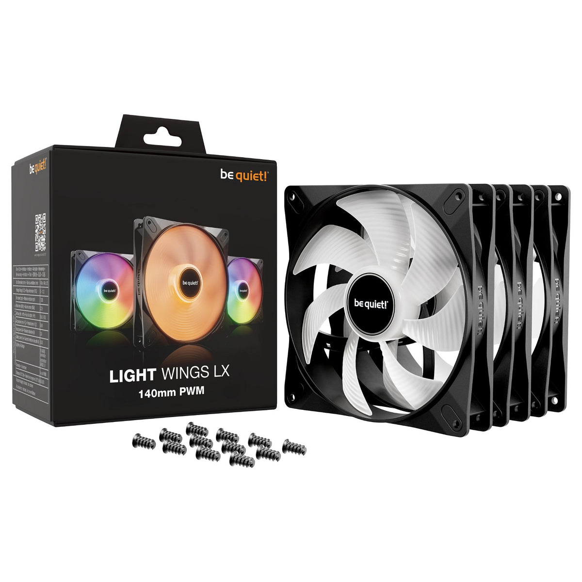 140mm be quiet! LIGHT WINGS LX PWM Triple-Pack
