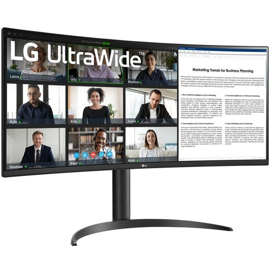 86,42cm/34" (3440x1440) LG Ultra Wide Curved 34WR55QK-B.AEU WQHD HDR10 5ms 2xHDMI DP USB-C