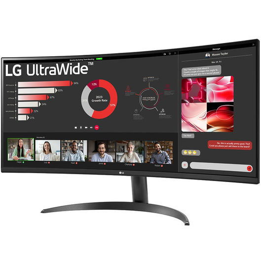 86,42cm/34" (3440x1440) LG 34WR50QK-B Ultra Wide Curved 100 Hz HDR10 5ms 2xHDMI DP
