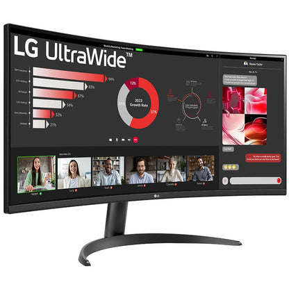 86,42cm/34" (3440x1440) LG 34WR50QK-B Ultra Wide Curved 100 Hz HDR10 5ms 2xHDMI DP