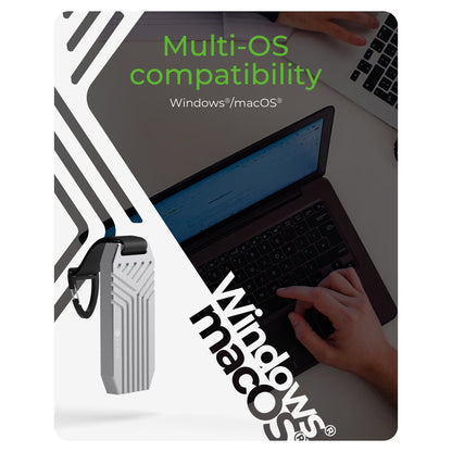 ICY BOX IB-1919M-C42 Externes USB4 Gehäuse für M.2 NVMe SSD Aluminium