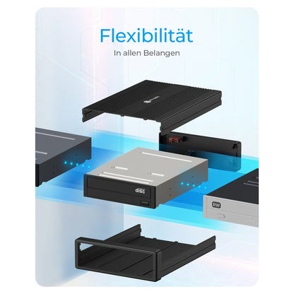 ICY BOX IB-525-U3 Externes USB-B 3.2 Gehäuse für 5,25" SATA Laufwerk