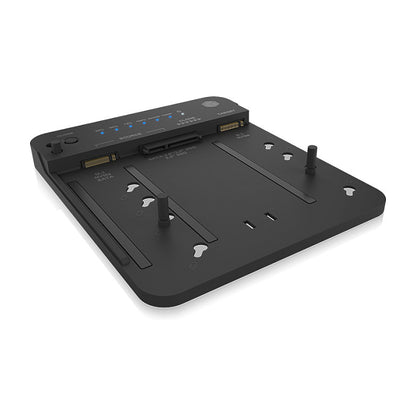 ICY BOX IB-2913MCL-C31 USB-C 3.2 Klon- und DockingStation für 2x M.2 NVMe/SATA SSD und 3,5"/2,5" HDD/SSD