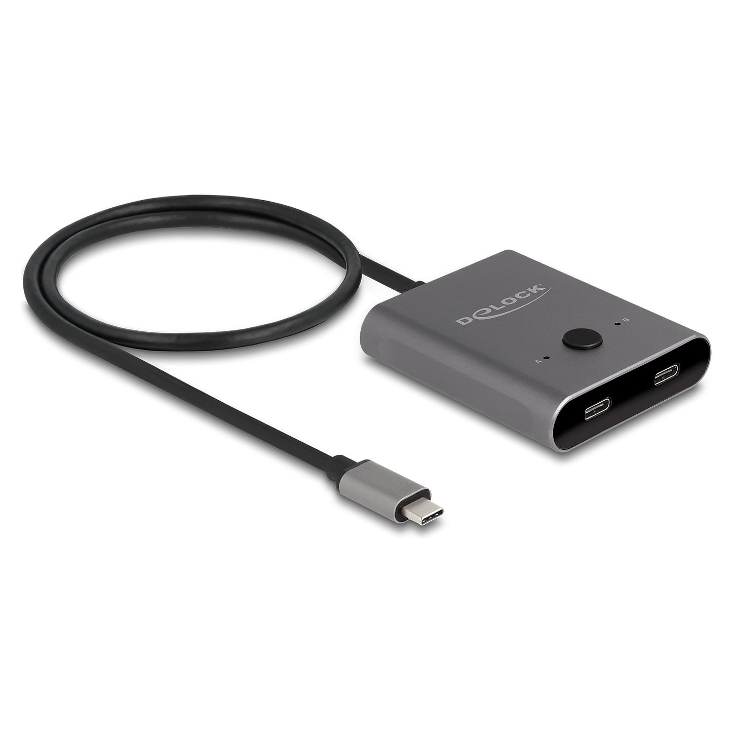 DELOCK USB 10 Gbps USB Type-C Switch 2 auf 1 bidirektional 8K