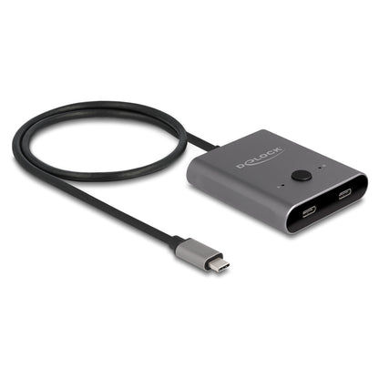 DELOCK USB 10 Gbps USB Type-C Switch 2 auf 1 bidirektional 8K
