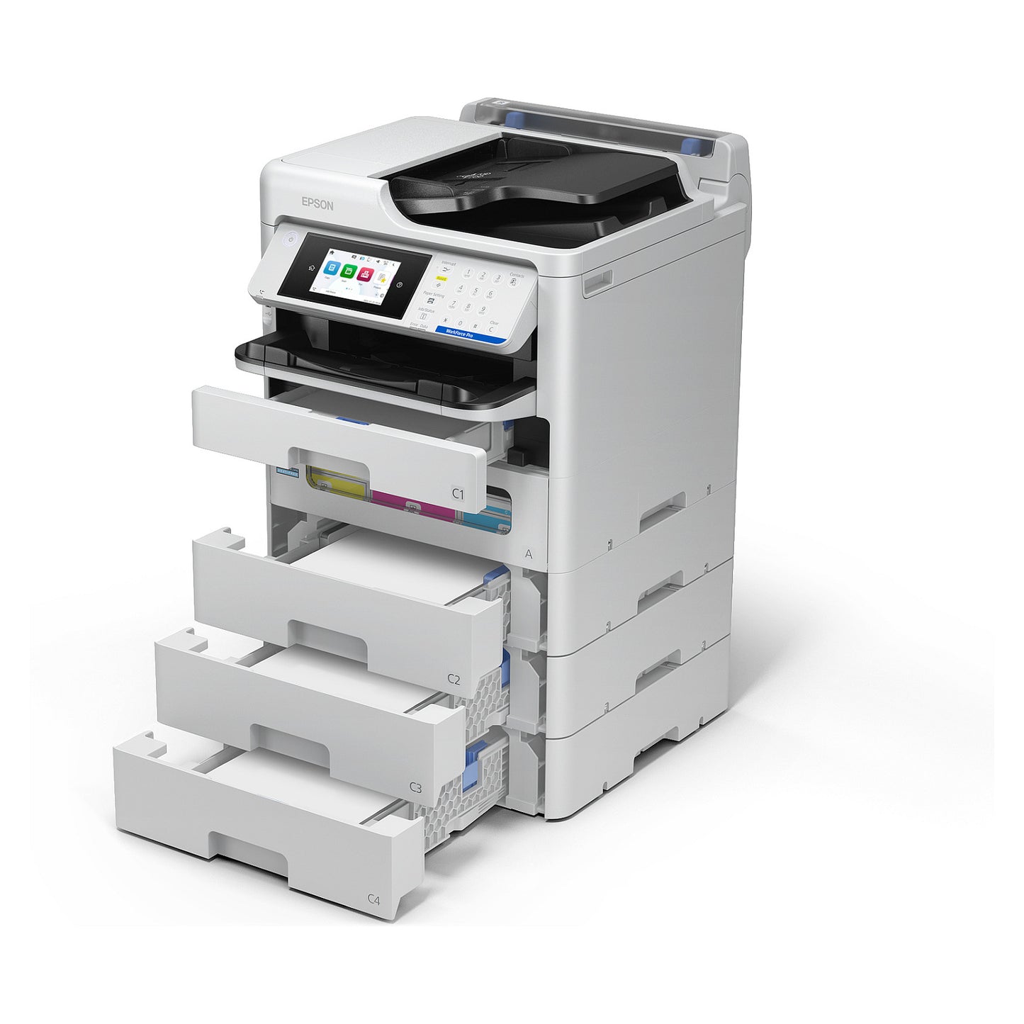 T Epson WorkForce Pro EM-C800RDWF Multifunktionsdrucker USB LAN WLAN 4800 x 1200 dpi 25 Seiten/Min