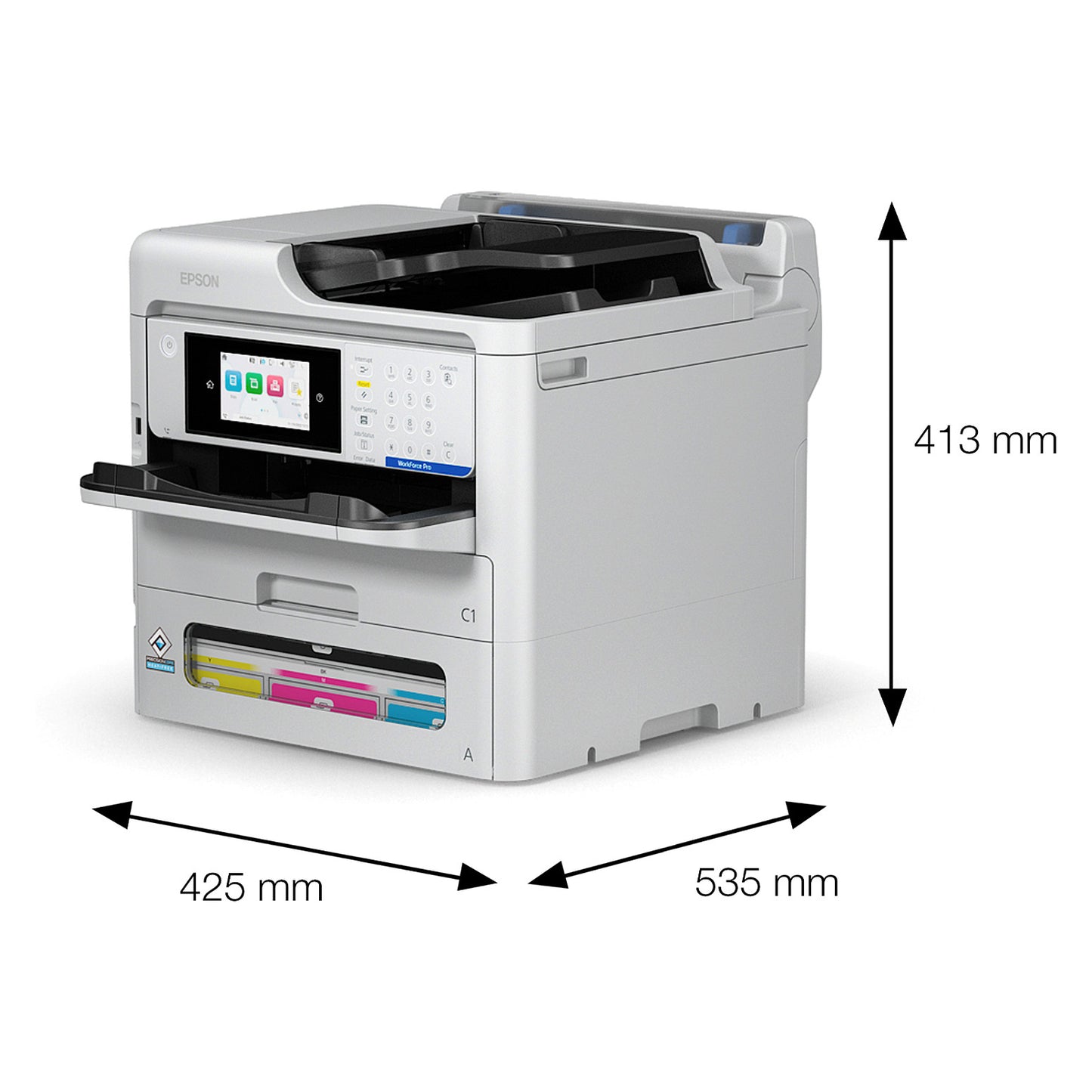 T Epson WorkForce Pro EM-C800RDWF Multifunktionsdrucker USB LAN WLAN 4800 x 1200 dpi 25 Seiten/Min
