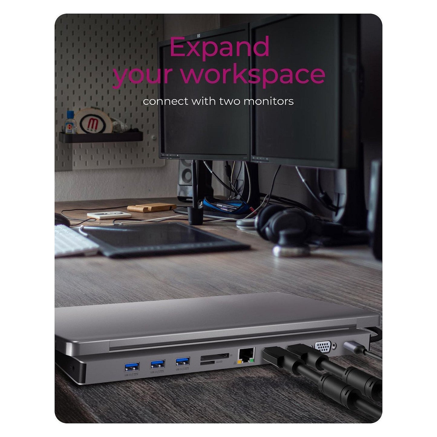 ICY BOX IB-DK2106a-CPD USB-C 11-in-1 PD 100W DockingStation