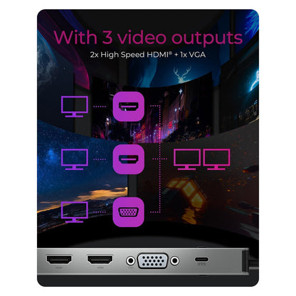 ICY BOX IB-DK2106a-CPD USB-C 11-in-1 PD 100W DockingStation