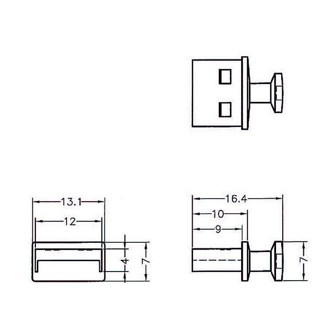 DeLock Staubschutz für USB Typ-A Buchse mit Griff 10-Pack Schwarz