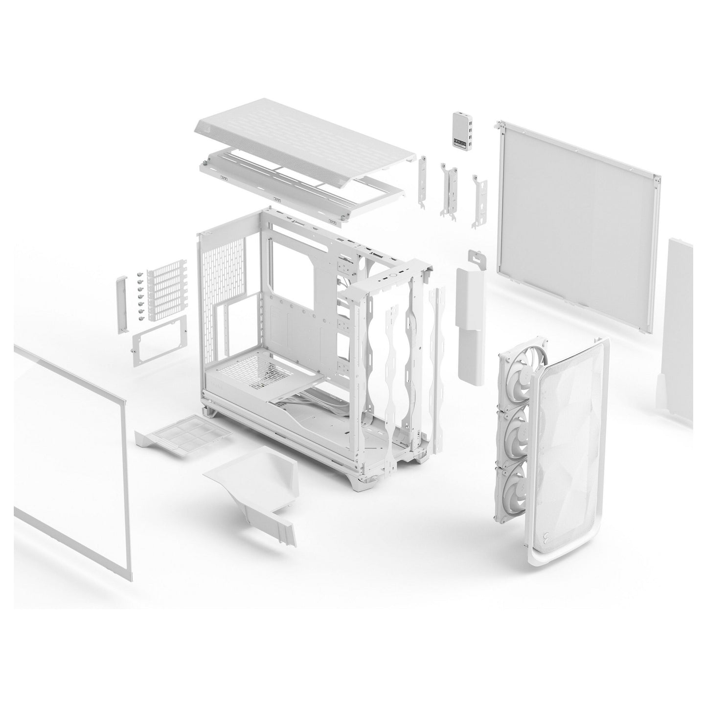 Midi Fractal Design Meshify 3 XL Ambience Pro RGB White TG Light Tint