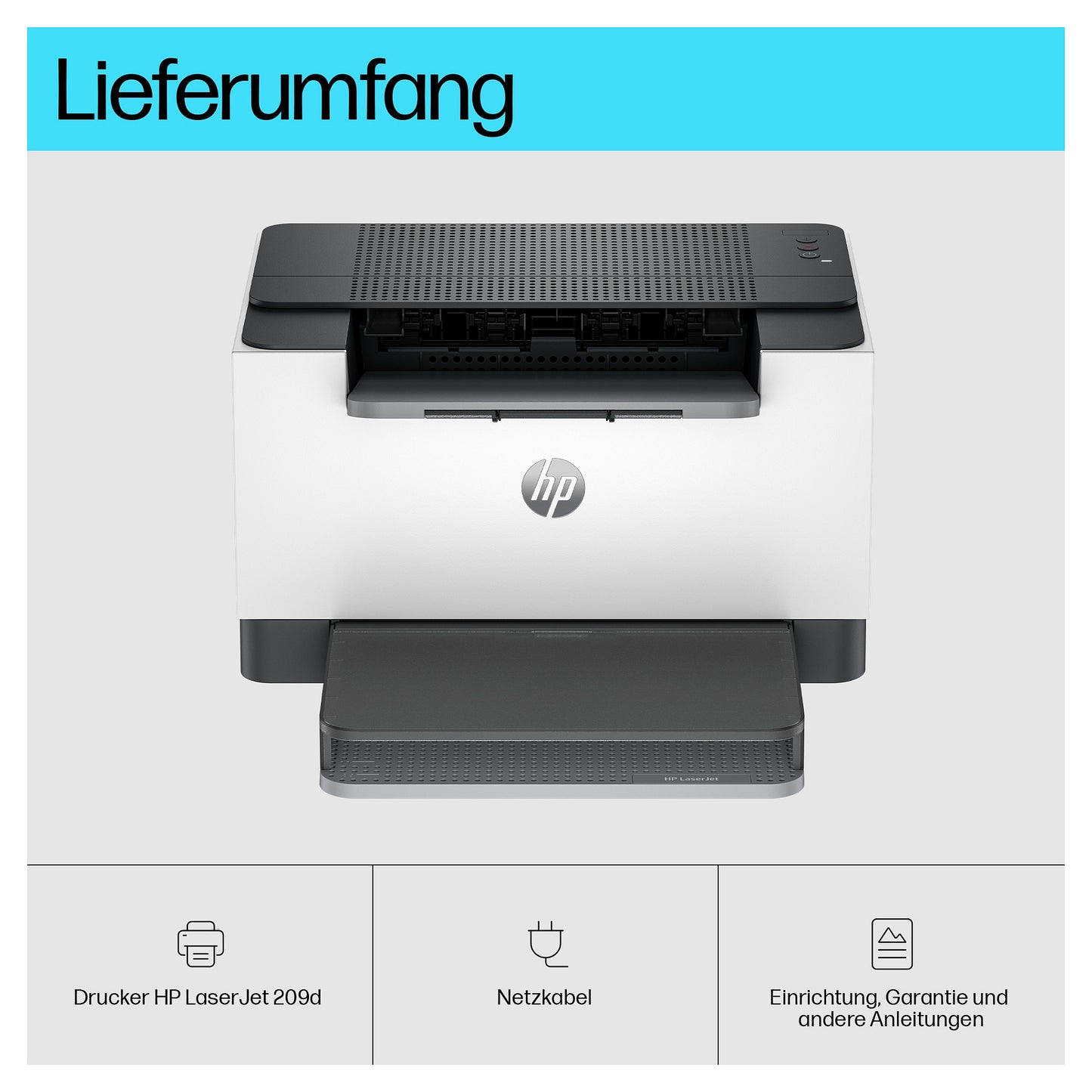 L HP LaserJet M209d S/W-Laserdrucker A4 29 S./Min Duplex 150 Blatt