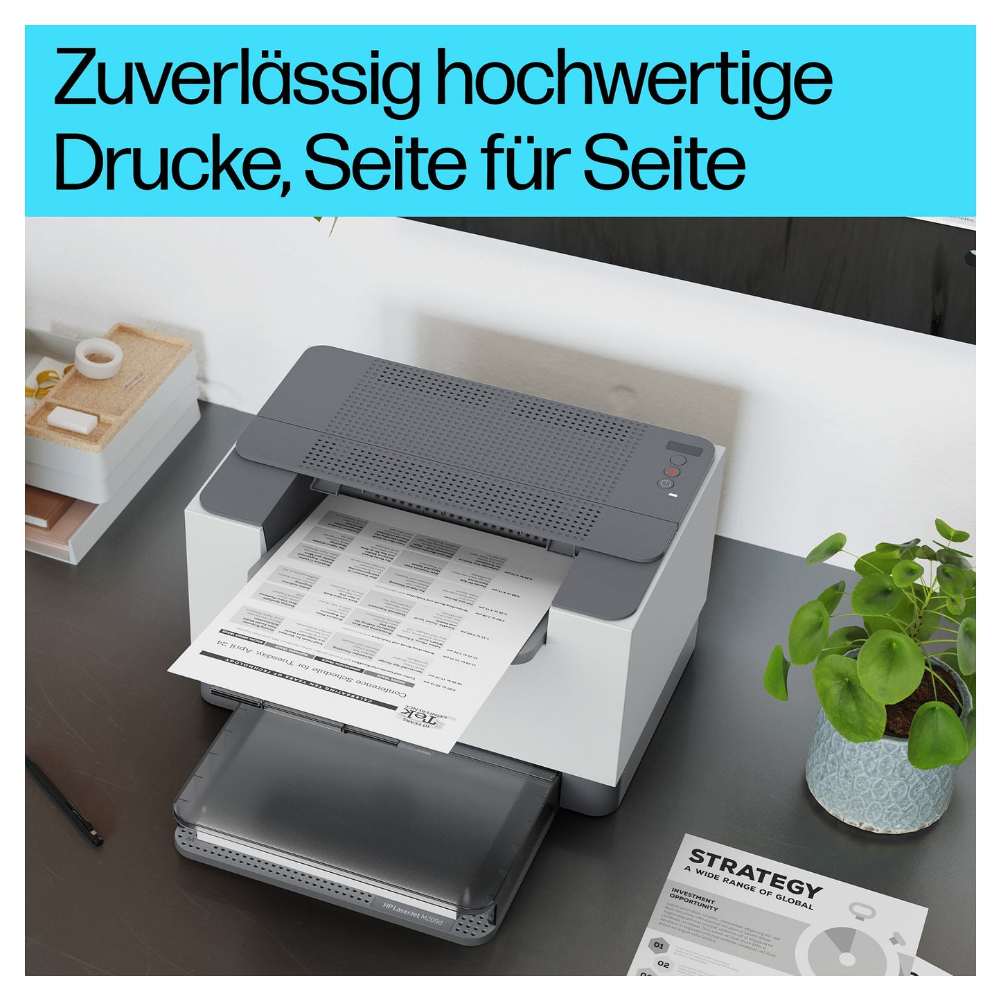 L HP LaserJet M209d S/W-Laserdrucker A4 29 S./Min Duplex 150 Blatt
