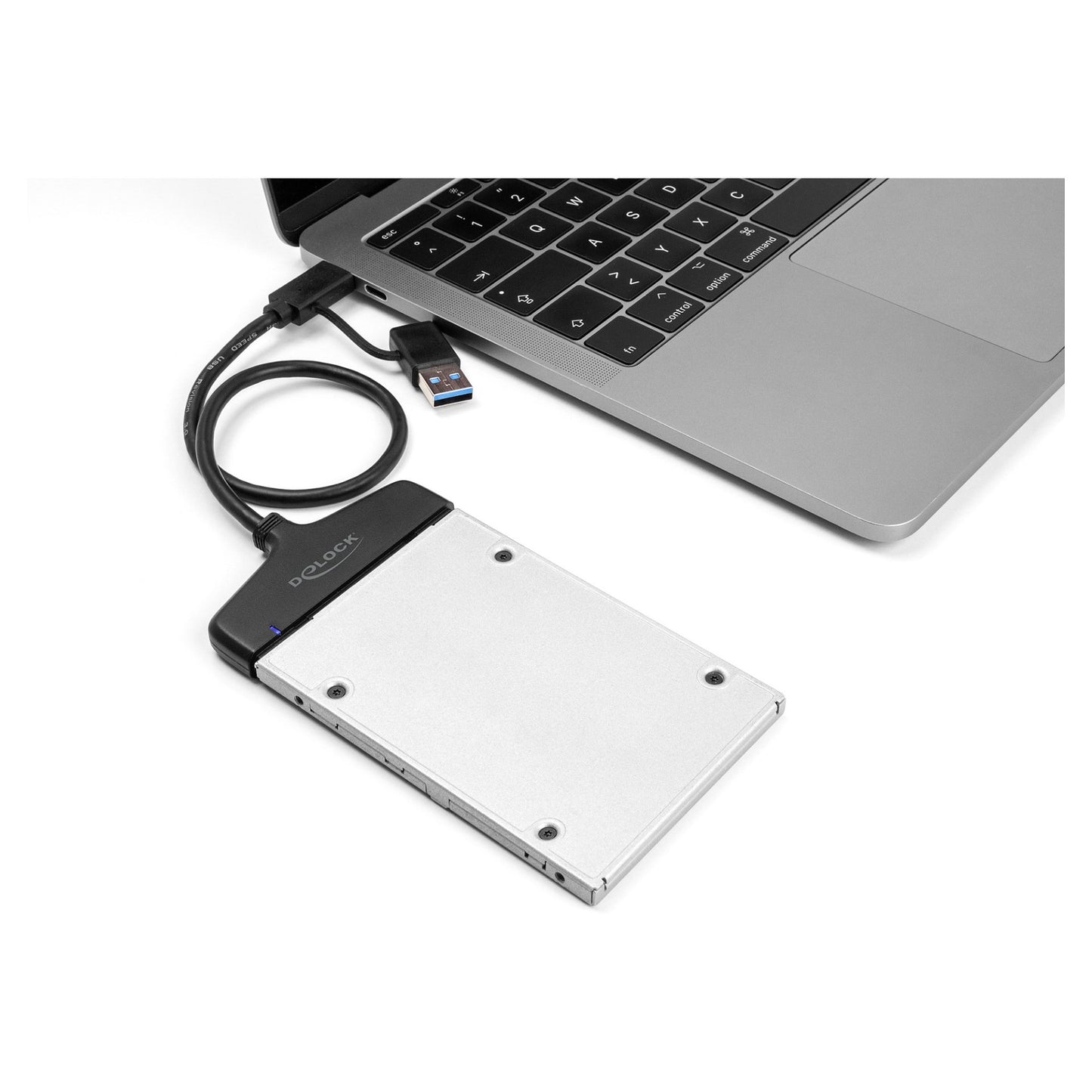 DeLock USB zu SATA 6 Gb/s Konverter mit USB Type-C™ oder USB Typ-A Anschluss