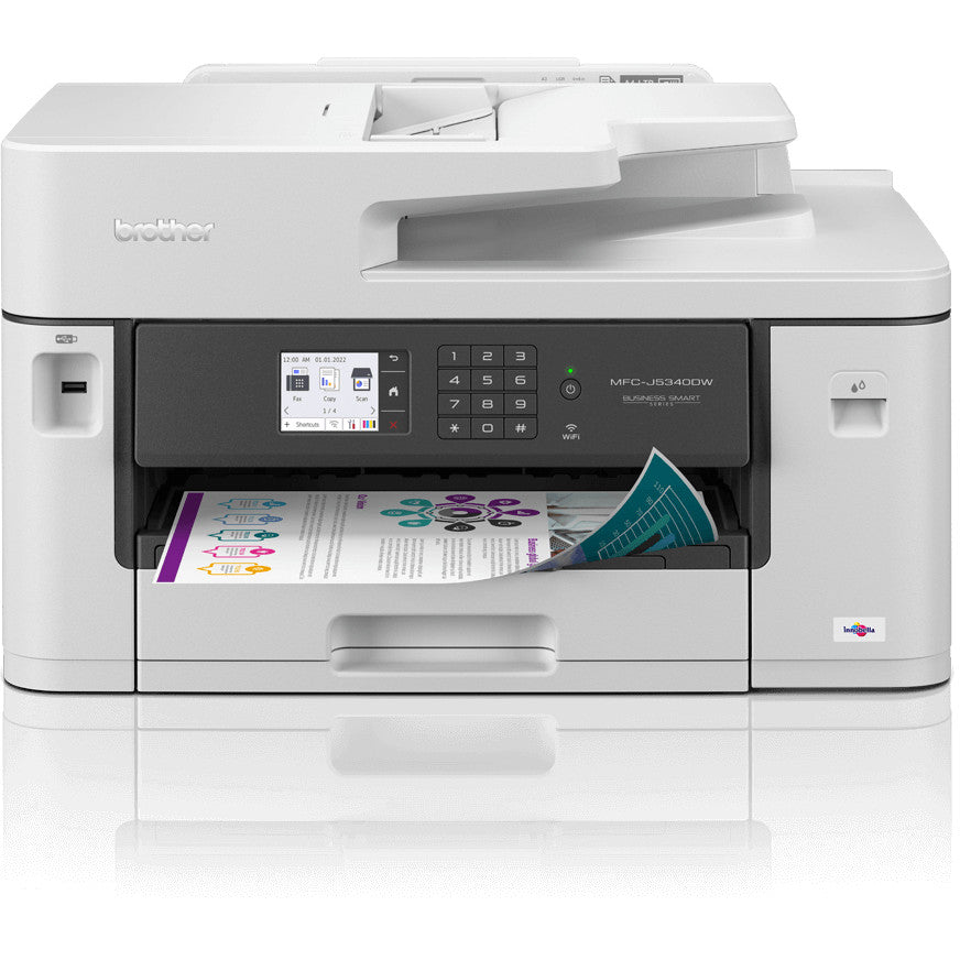 T Brother MFC-J5340DWE EcoPro Tinte-Multifunktionsdrucker 4in1 A3 LAN WLAN Duplex ADF