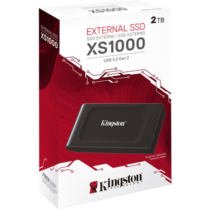 2TB Kingston XS1000 USB 3.2 Gen2 Black