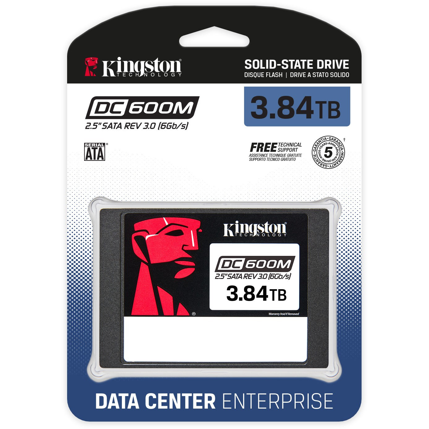Ent. 2,5" 3.84TB Kingston DC600M