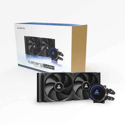 K Cooler Wasserkühlung Chieftec Iceberg 240 DARK multi Cooler | 1700; 1200; 1150; 1151; 1155; 1156; 1200; AM5/4/3+/2+/2