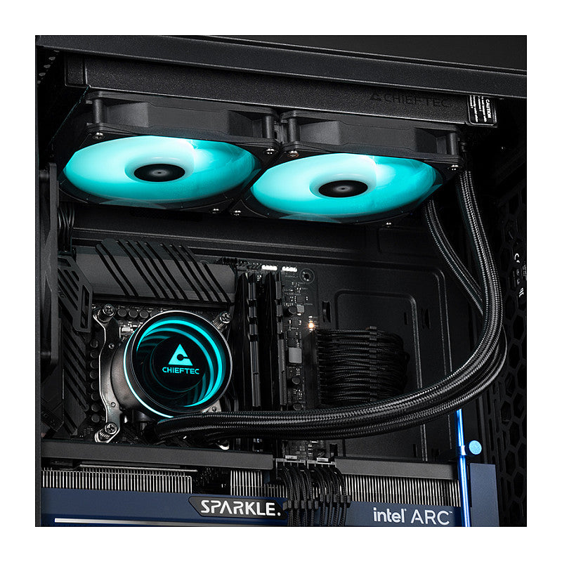 K Cooler Wasserkühlung Chieftec Iceberg 240 RGB multi Cooler | 1700; 1200; 1150; 1151; 1155; 1156; 1851; AM5/4/3+/2+/2