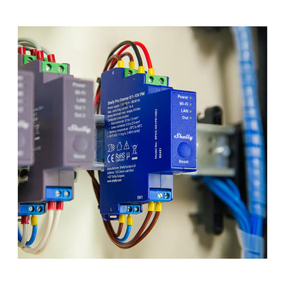 Shelly Relais "Pro Dimmer 0/1-10V PM" WLAN LAN BT Messfunktion DIN-Rail