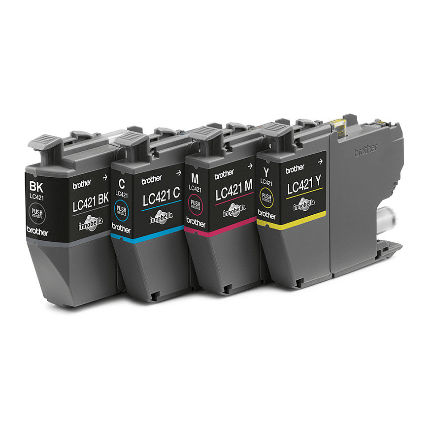 Brother LC421 4er-Pack Schwarz, Gelb, Cyan, Magenta