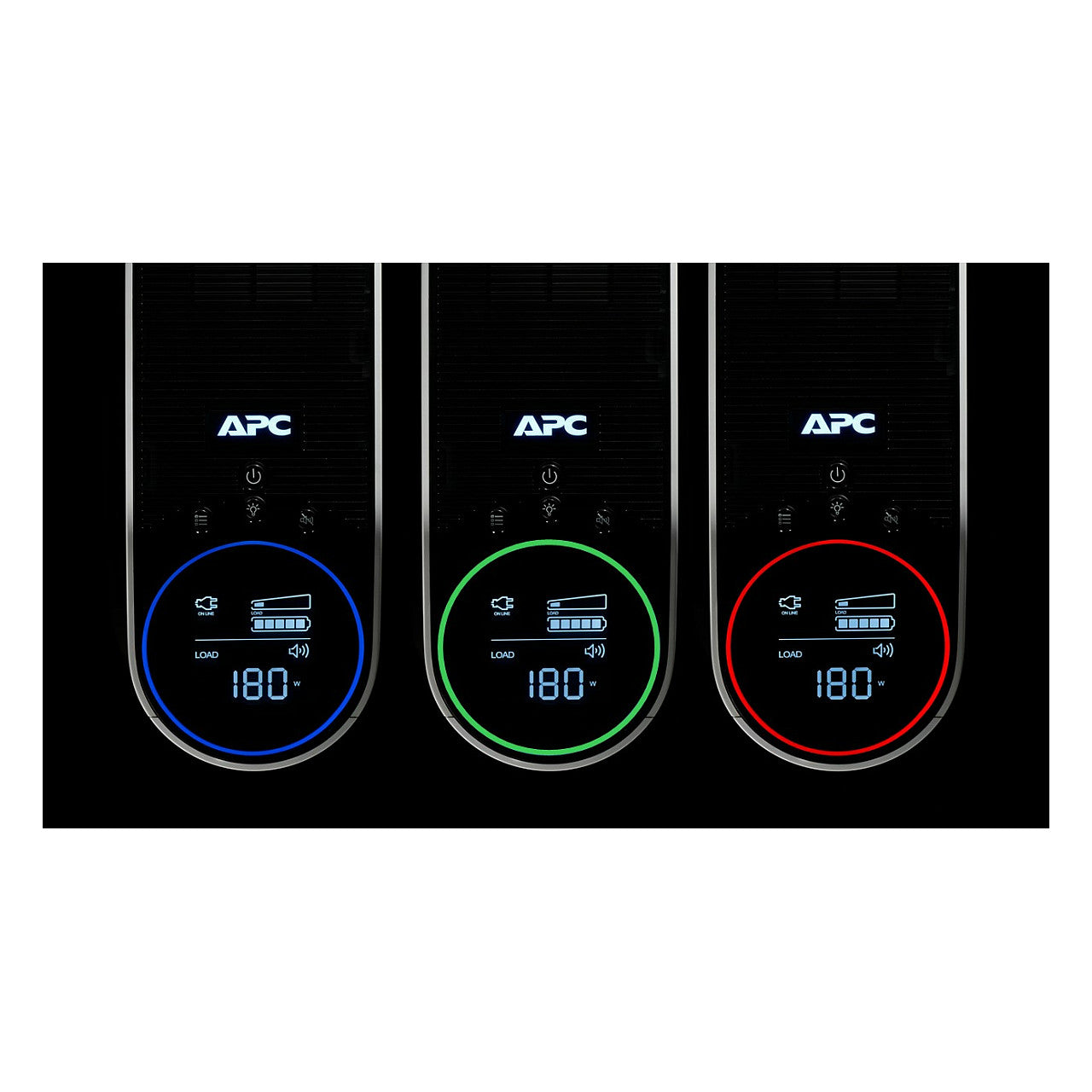APC Back-UPS Pro Tower 2200VA 1320W 4xSchuko 2xIEC C13 Ausgänge RGB Beleuchtung
