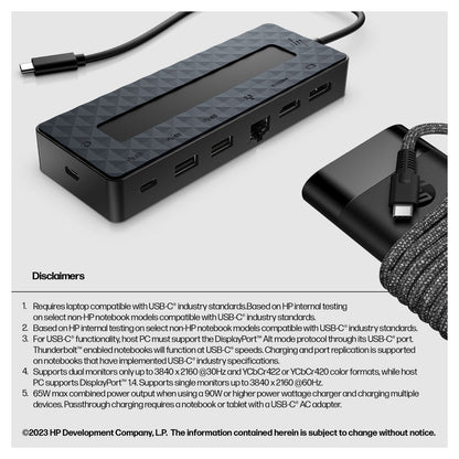 D HP universal USB-C multiport HUB/Laptop Charger