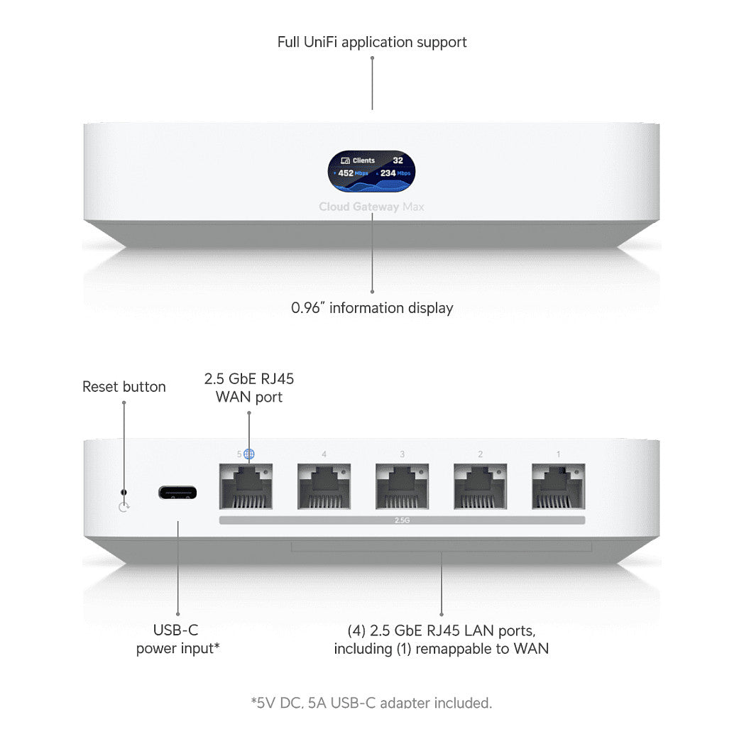 Router Ubiquiti UniFi Cloud Gateway Max - UCG-Max-NS