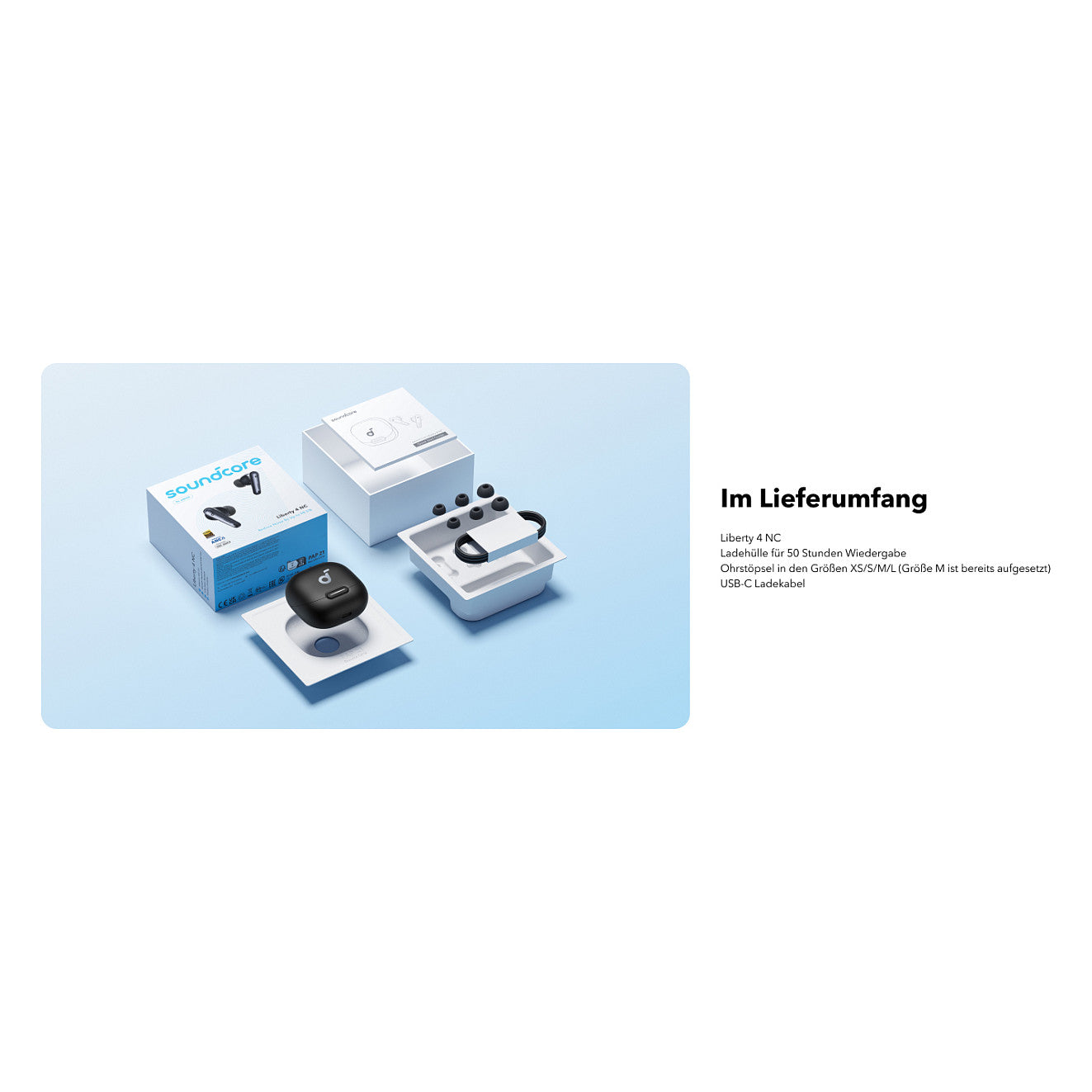 Anker Soundcore Liberty 4 NC true wireless in-Ear Headphones white