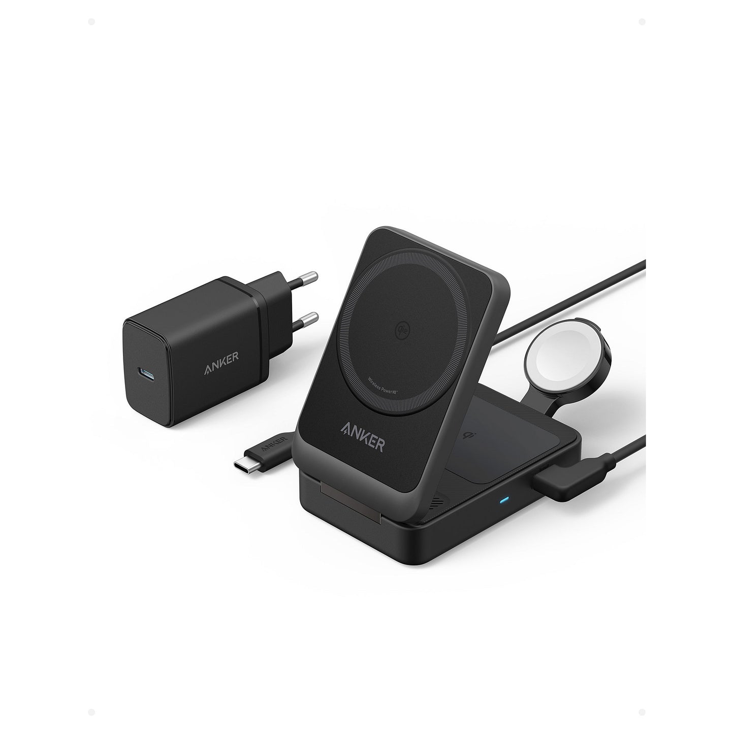 Anker MagGo wireless Charger 15W 3-in-1 black