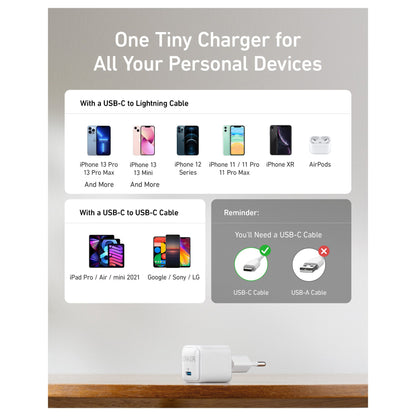 Anker 512 Nano Charger Pro 20W 1 x USB-C white