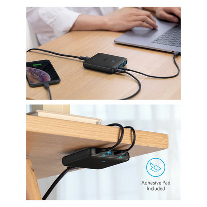 Anker 543 PowerPort Atom III Charger 65W Slim 4-Port GaN 1 x USB-C 45W 1 x USB-C 20W 2 x USB-A