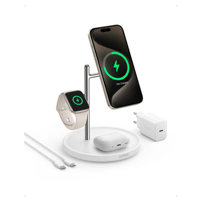 Anker MagGo Wireless Charging Station 3-in-1 faltbar white