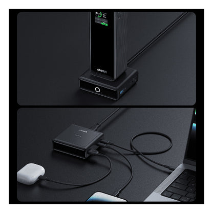 Anker Charging base 4-in-1 100W f. Prime PowerBank 1 x USB-A 2 x USB-C 1 x Ladepad black