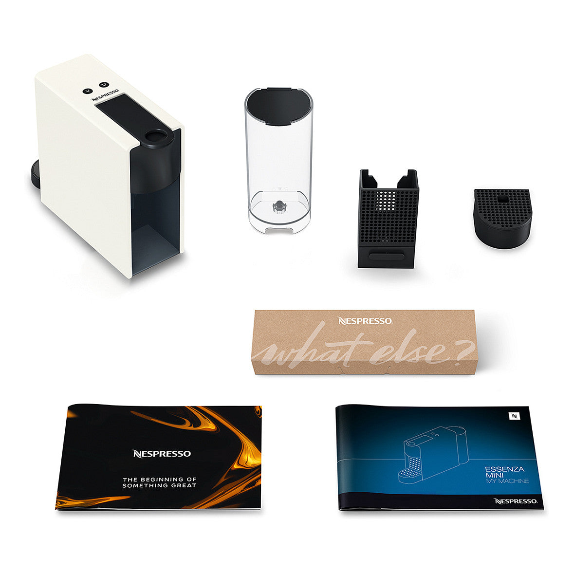 Krups XN1101 Nespresso Essenza Mini Pad-Kaffeemaschine Weiß