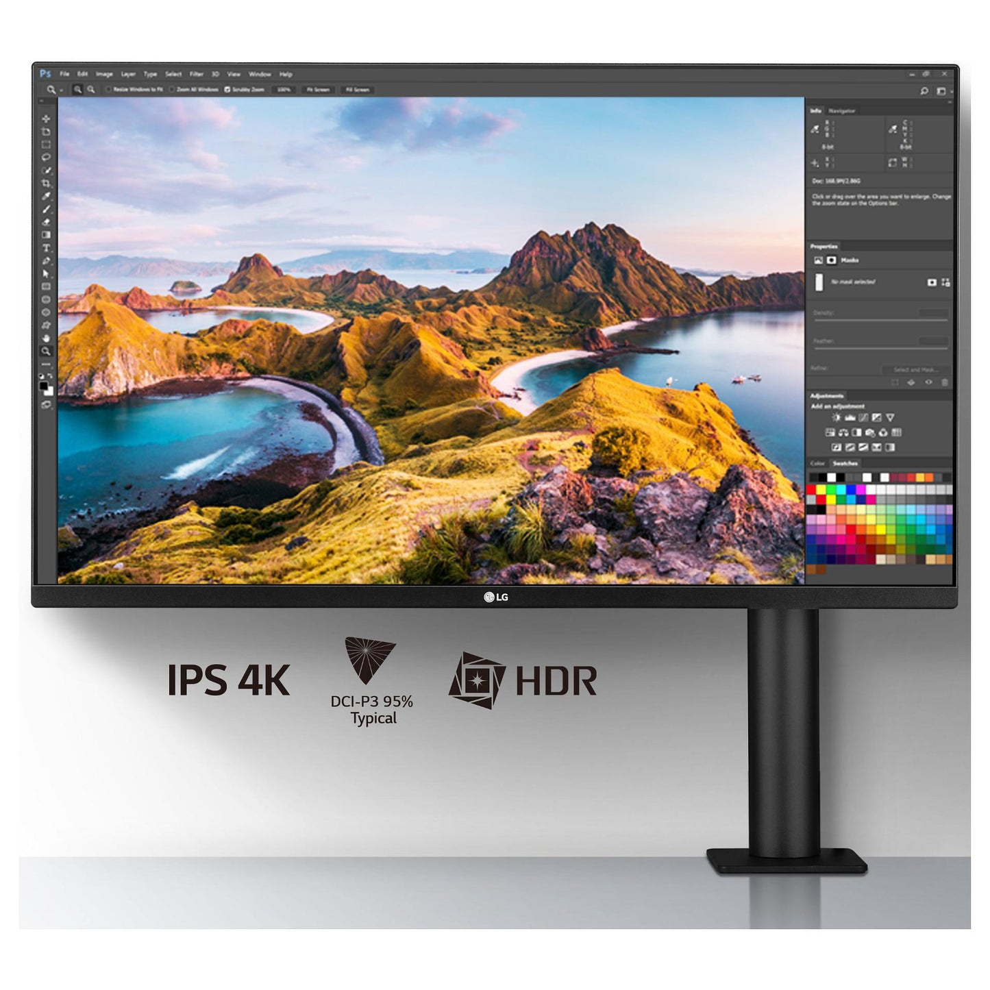 83,3cm/32" (3840x2160) LG UltraFine Ergo 32UN880K-B 16:9 4K UHD IPS