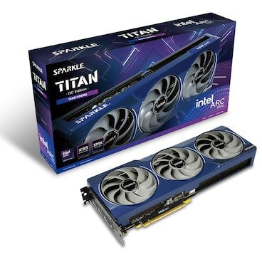 B580 12GB Sparkle Intel Arc Titan Luna OC GDDR6 white 3 Fan