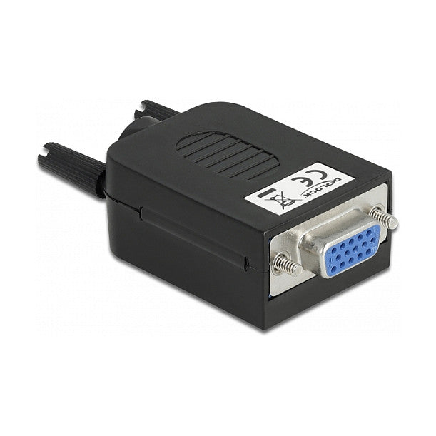 DeLock VGA15 Buchse zu Terminalblock Adapter mit Gehäuse