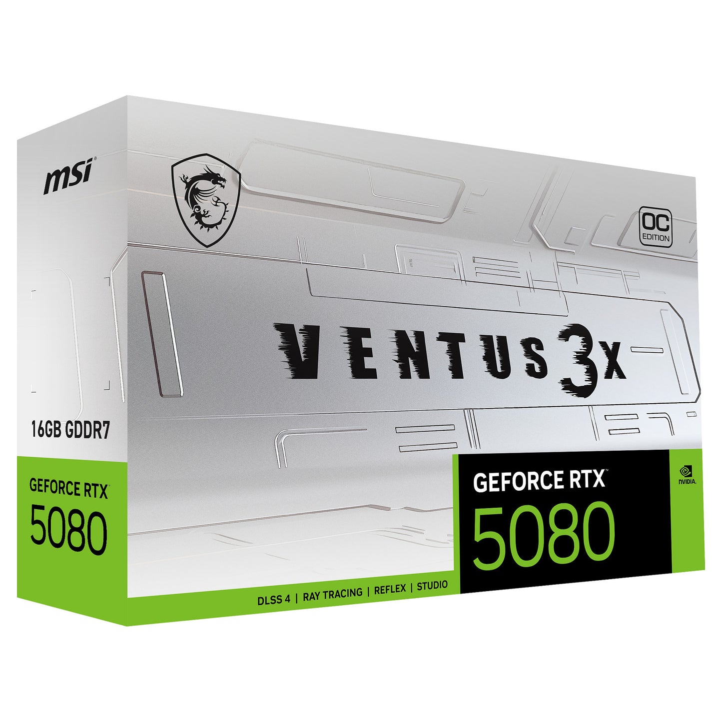 RTX 5080 16GB MSI Ventus 3X OC GDDR7 3Fan white