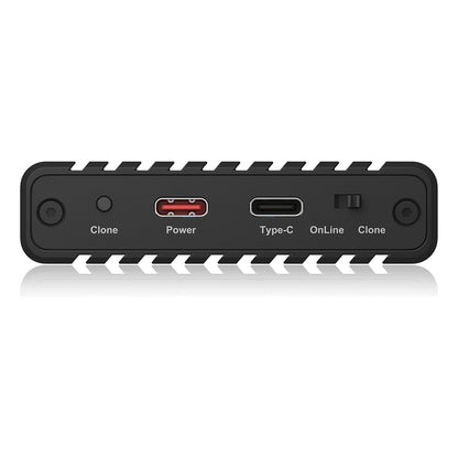 ICY BOX IB-2817MCL-C31 Externes USB-C 3.2 Gehäuse für 2x M.2 NVMe SSD mit Klonfunktion