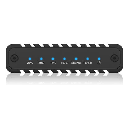 ICY BOX IB-2817MCL-C31 Externes USB-C 3.2 Gehäuse für 2x M.2 NVMe SSD mit Klonfunktion