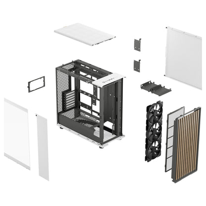 Midi Fractal Design North XL RC Chalk White TG clear