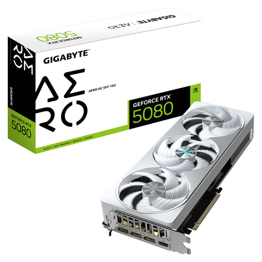 RTX 5080 16GB Gigabyte Aero OC GDDR7 3Fan white