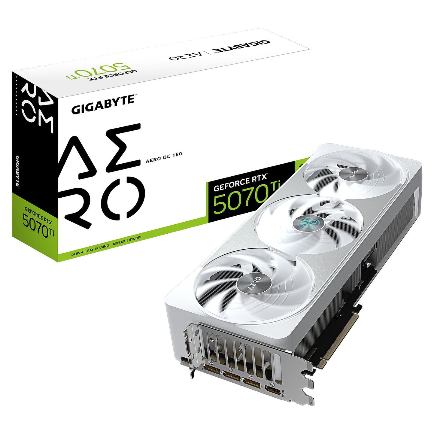 RTX 5070 Ti 16GB Gigabyte Aero OC GDDR7 3 Fan white