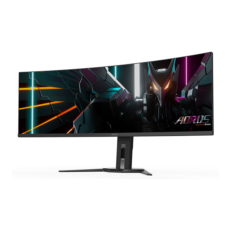 124,5cm/49" (5120x1440) Gigabyte Monitor Aorus CO49DQ DQHD curved HDR400 TrueBlack 0,03ms 144Hz 2xHDMI DP USB-C Speaker Black
