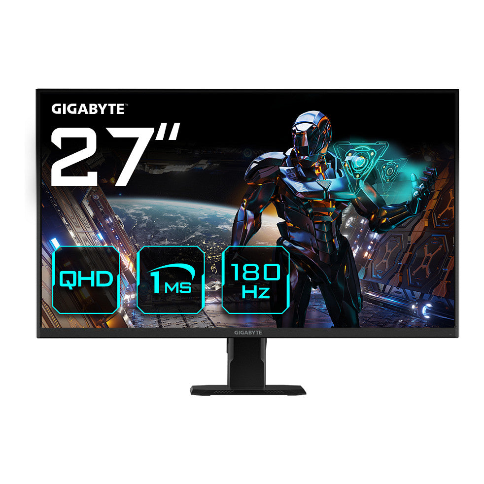 68,6cm/27" (2560x1440) Gigabyte GS27QA 16:9 QHD SS IPS 1ms 180Hz 2xHDMI DP Black