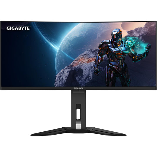86,4cm/34" (3440x1440) Gigabyte MO34WQC 21:9 WQHD OLED HDR400 0,03ms 175Hz 2xHDMI DP USB-C Speaker Black