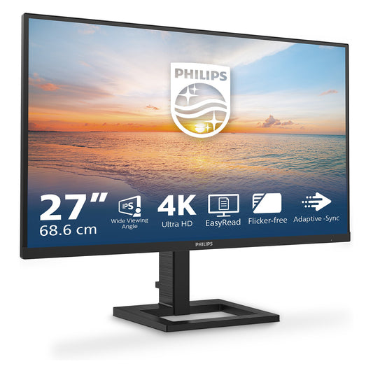 68,6cm/27" (3840x2160) Philips 27E1N1900AE 16:9 4K UHD IPS HDR10 4ms 60Hz 2xHDMI USB-C Speaker Black