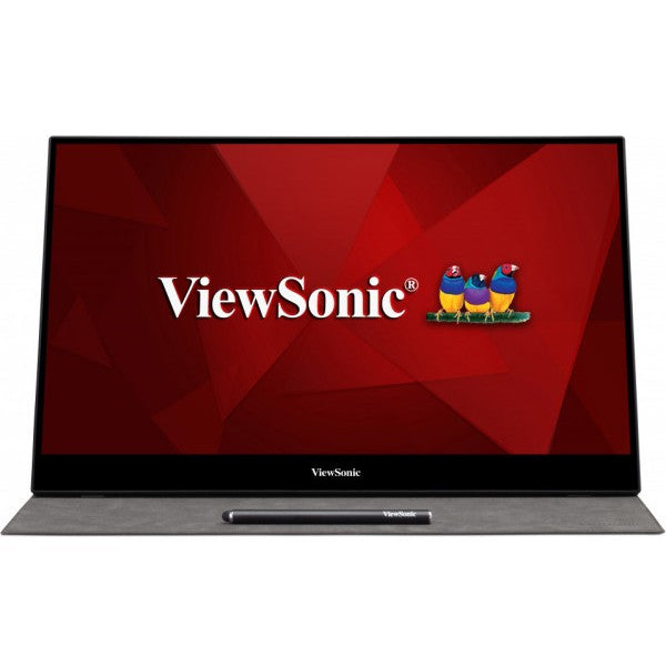 40,6cm/16" (1920x1080) ViewSonic TD1655 16:9 FHD IPS Touch Portable 6,5ms 60Hz MiniHDMI USB-C Speaker silver