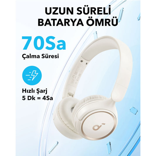 Anker Soundcore H30i over-ear BT Headset white